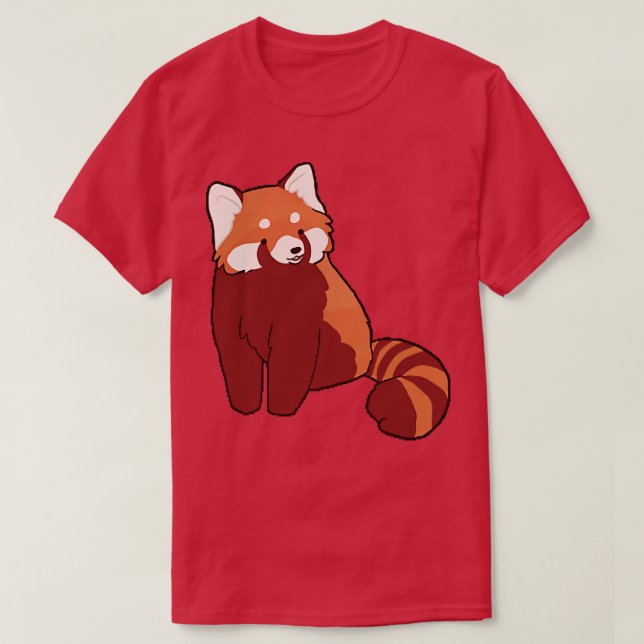 Camiseta Gráfico 1 da Panda Vermelha (Frente do Design)