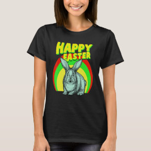 Camiseta Gráfico 1 da Páscoa do coelho cônico do dia do fel