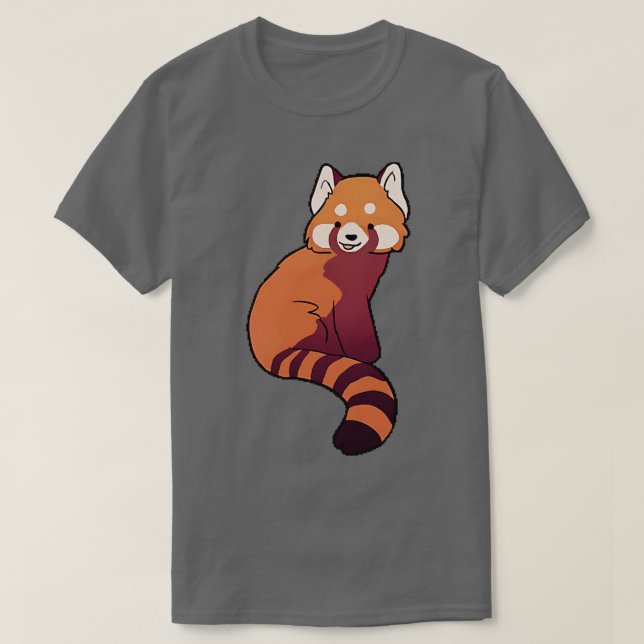 Camiseta Gráfico 2 da Panda Vermelha (Frente do Design)