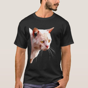 Camiseta Gráfico 3 de Gatos Cons Coloridos