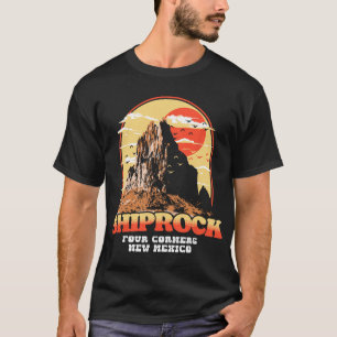 Camiseta Gráfico Antigo de Shiprock Novo México - Quatro Ca