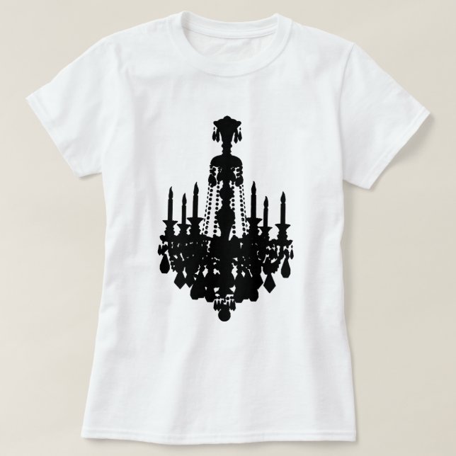 Camiseta Gráfico antigo do candelabro (Frente do Design)