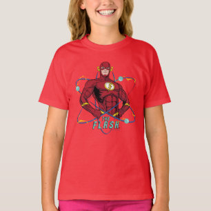Camiseta Gráfico Atômico Flash de Cartoon