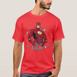 Camiseta Gráfico Atômico Flash de Cartoon