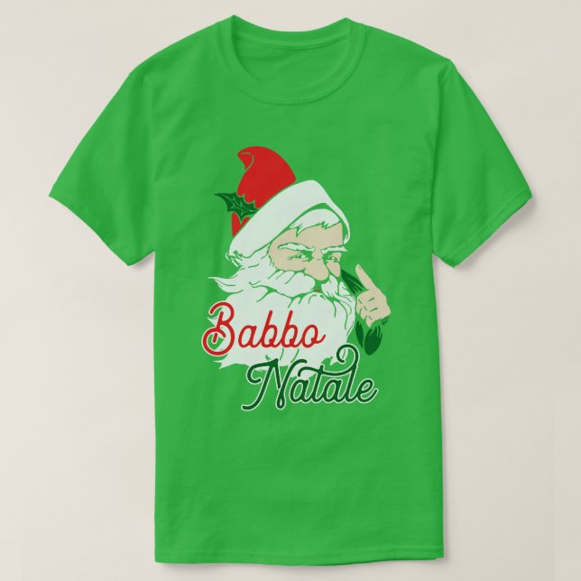 Camiseta gráfico Babbo Natale Italiale Papai Noel (Frente do Design)