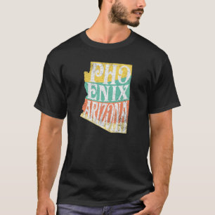 Camiseta Gráfico Boêmico Psicodélico da Arizona Phoenix