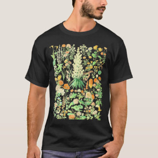 Camiseta Gráfico Botânico da Flor Inspirado