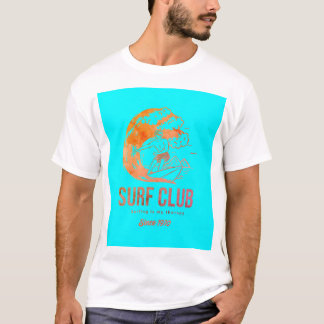 Camiseta Gráfico Brilhante do Vintage Surf Club