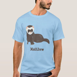 Camiseta Gráfico Brown Ferret Personalizado
