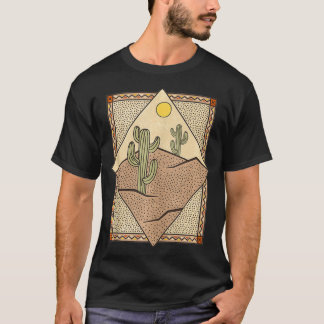 Camiseta Gráfico casual de férias no deserto do cacto do su