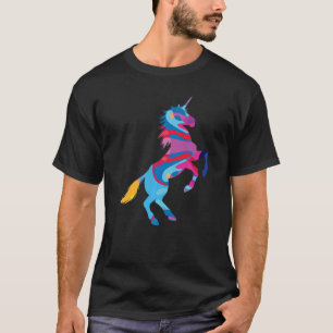 Camiseta Gráfico Colorido de unicórnios Unicorn