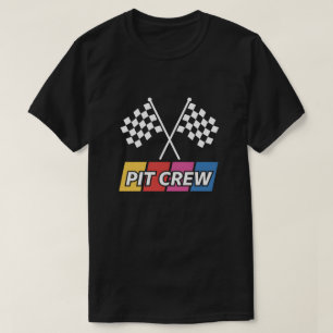Camiseta Gráfico Colorido e Destacado da Bandeira de Xadrez