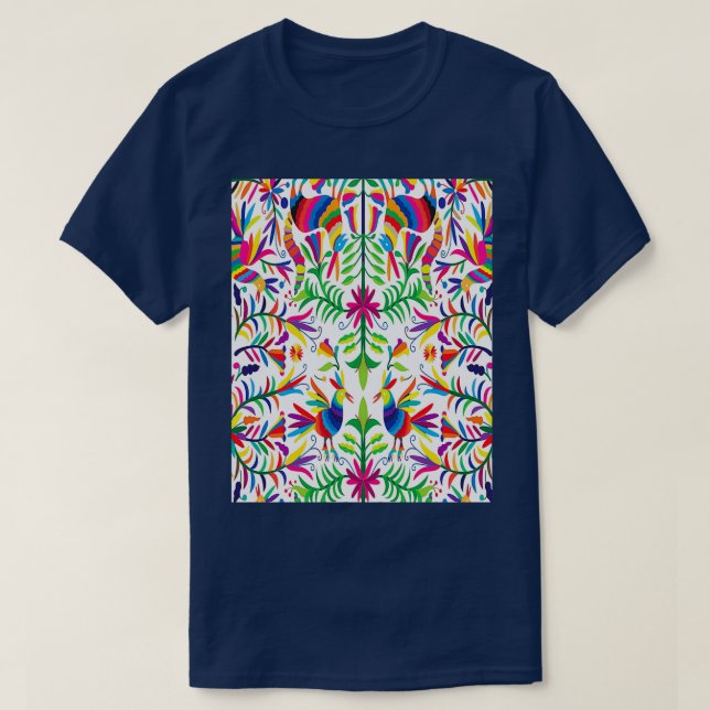 Camiseta Gráfico Colorido Otomi (Frente do Design)