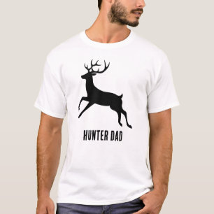 Camiseta Gráfico com silhueta de cervo pai caçador