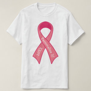 Camiseta Gráfico cor-de-rosa PERSONALIZADO da fita