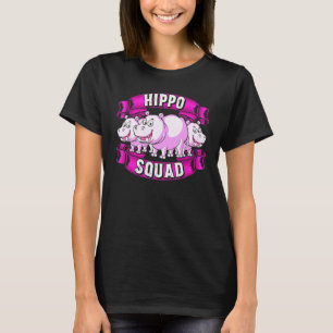 Camiseta Gráfico Cubo Hipopótamo Hipopótamo