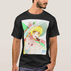 Camiseta Gráfico da Anime Vampire Girl Shinobu Waifu
