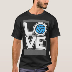 Camiseta Gráfico da Equipe de Jogadores de Voleibol do Amor