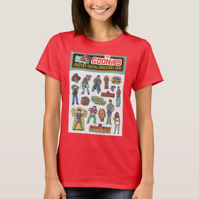 Camiseta Gráfico da Folha Retro-Sticker (Frente)