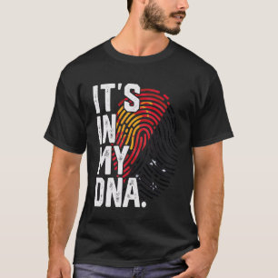 Camiseta Gráfico da impressão digital da bandeira das raíze