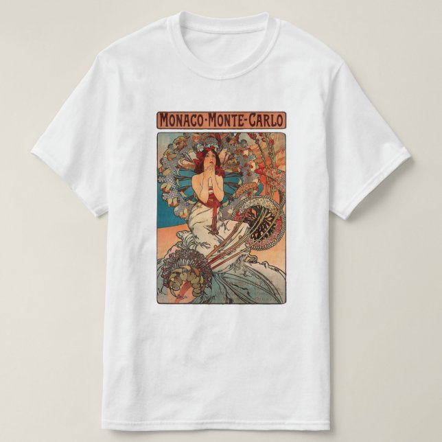 Camiseta Gráfico da Mulher Monte Carlo (Frente do Design)