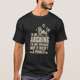 Camiseta Gráfico da Novidade Legal do Tee Hockey Engraçado