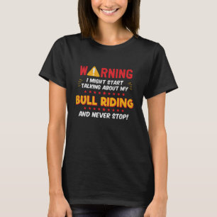 Camiseta Gráfico da Piada Bull Rider Rodeo Bull Rider Rodeo