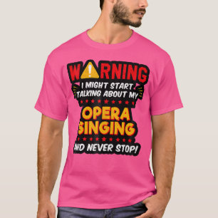 Camiseta Gráfico da Piada do Coro de Voz Cantora Funny Oper