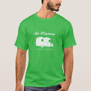 Camiseta Gráfico da silhueta do reboque rv do viagem