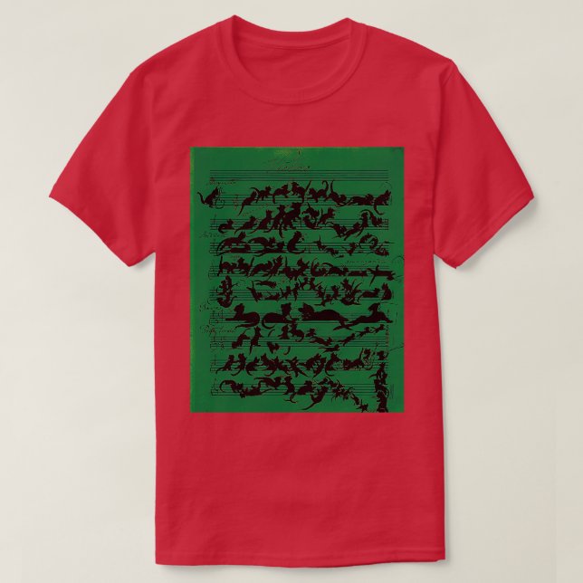 Camiseta Gráfico da Sinfonia de Cat (Frente do Design)