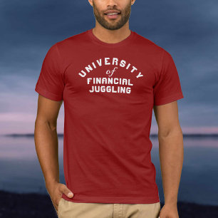 Camiseta Gráfico da Universidade de Malabarismo Financeiro