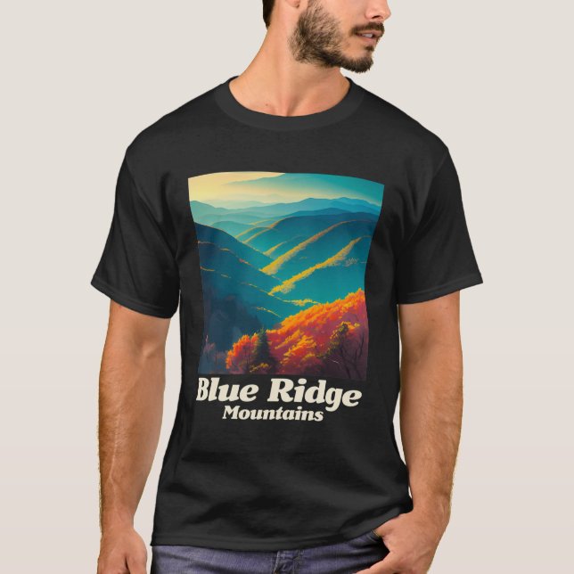 Camiseta Gráfico das Montanhas Blue Ridge (Frente)