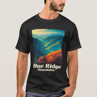Camiseta Gráfico das Montanhas Blue Ridge