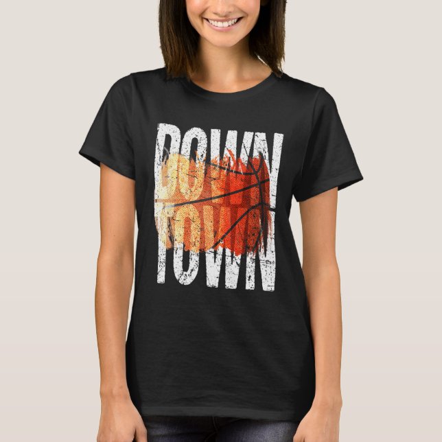 Camiseta Gráfico de 3 pontos de basquetebol com tiro - Cent (Frente)