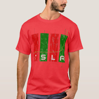 Camiseta Gráfico de ações TSLA