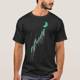 Camiseta Gráfico de Ações Vintage para Negociações Cripto