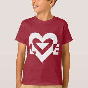 Camiseta Gráfico de Amor legal, Branco