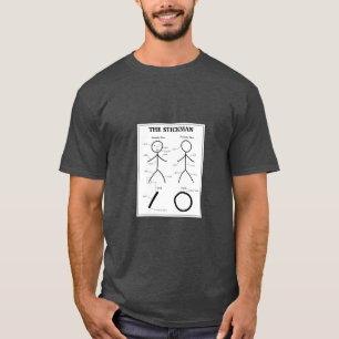 Camiseta Gráfico de Anatomia Stickman