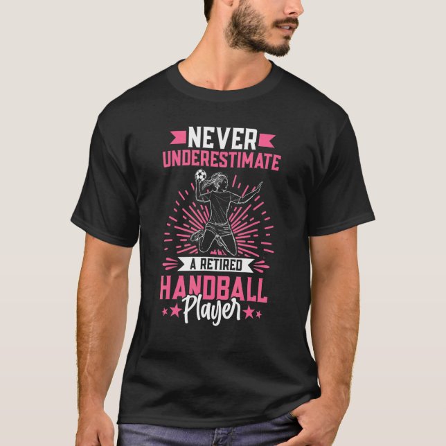Camiseta Gráfico De Andebol Para Jogadora De Andebol Femini (Frente)