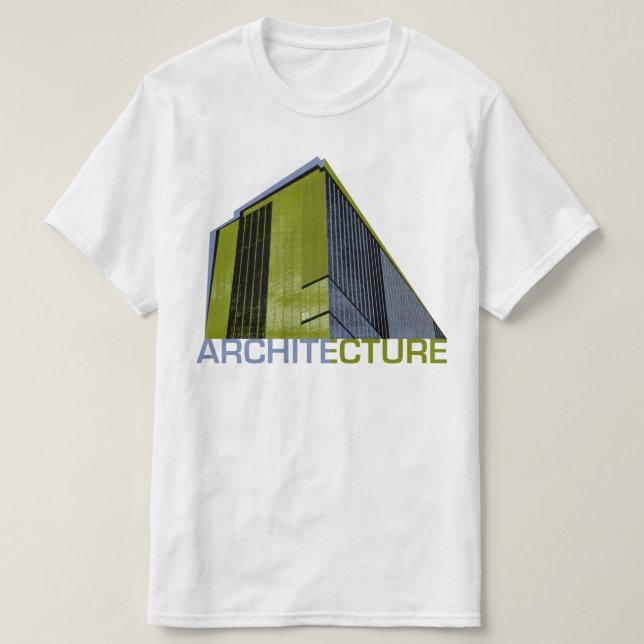 Camiseta Gráfico de arquitetura (Frente do Design)