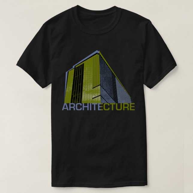 Camiseta Gráfico de arquitetura (Frente do Design)