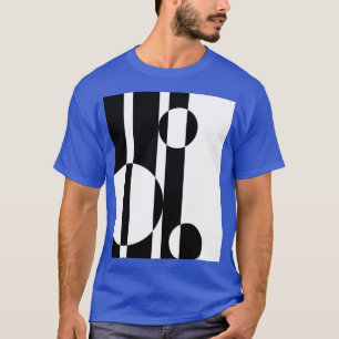 Camiseta Gráfico de Arte de Op. A Preto e Branco