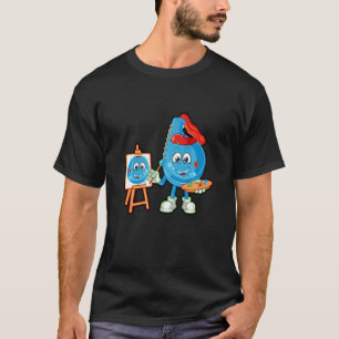 Camiseta Gráfico de Arte Pintura Pintura Pintura Trabalho d