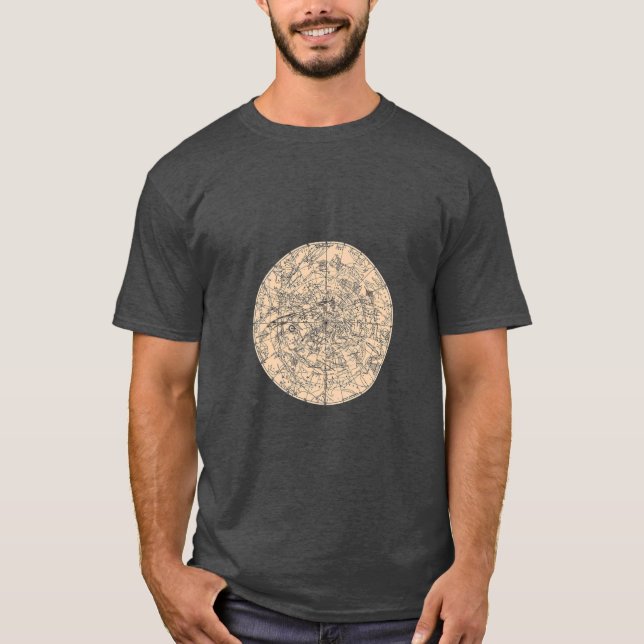 Camiseta Gráfico de Astronomia Antiquada (Frente)