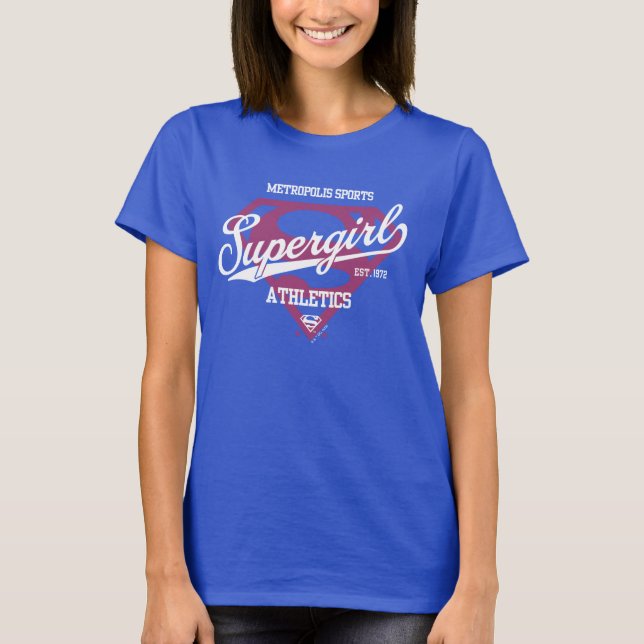 Camiseta Gráfico de atletismo da Supergirl Metropolis (Frente)
