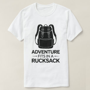 Camiseta Gráfico de Aventura de Backpack do Outdoor Explore