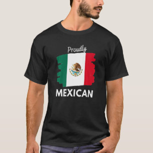 Camiseta Gráfico de Bandeira Nacional Mexicana