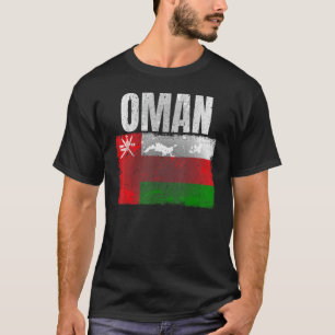 Camiseta Gráfico De Bandeira Oman Em Descanso Para Homens M
