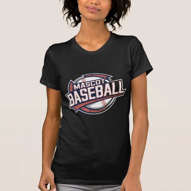 Camiseta Gráfico de Baseball Mascot (Frente)