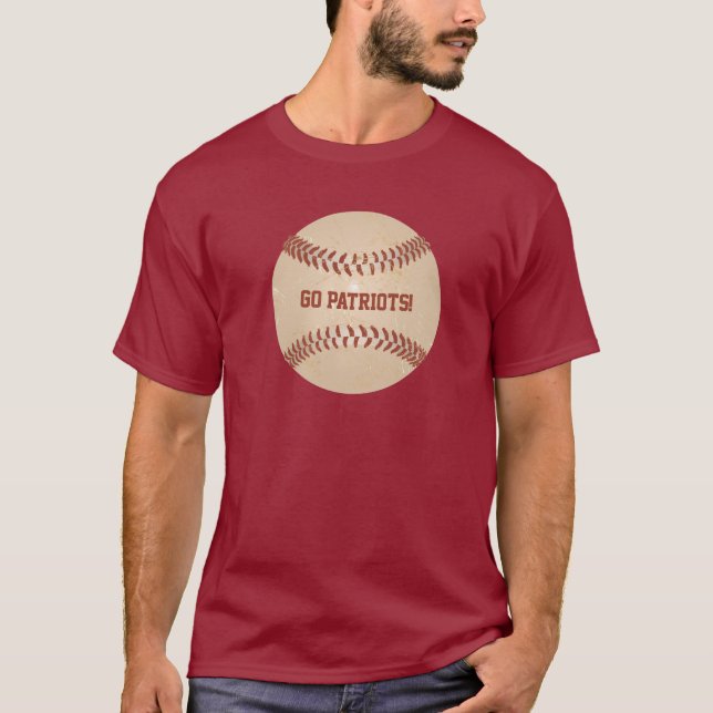 Camiseta Gráfico de Basebol com Distância da Mensagem Perso (Frente)